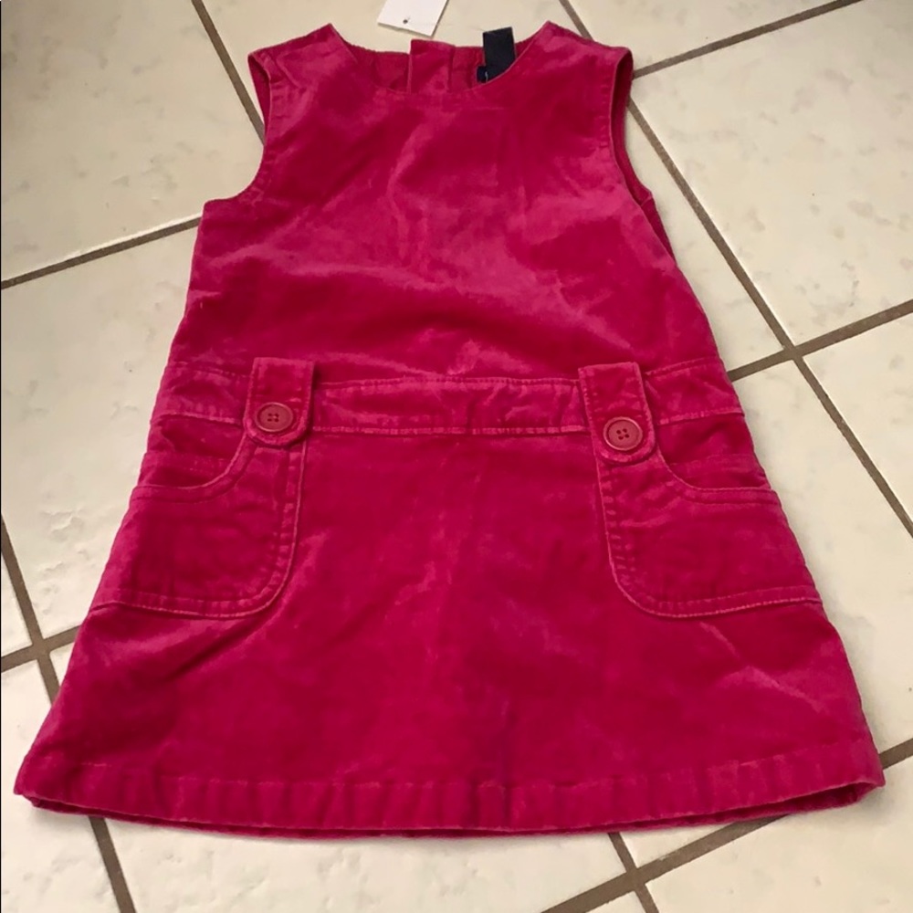 Baby gap hot pink 2 pc velvet dress 18-24 mos NWT